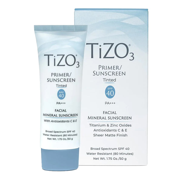 TiZO 3 PRIMER/SUNSCREEN Protector solar mineral facial con color SPF 40